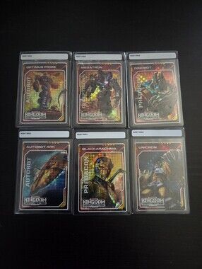 Transformers War for Cybertron: Kingdom Golden Disk Lot of 6 Trading Cards